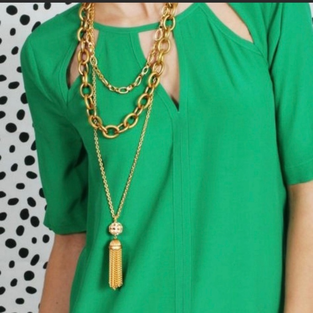 Loren Hope gold tassel chain necklace